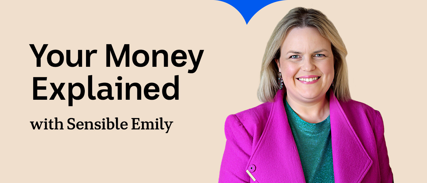 Image of a woman smiling - Your Money Explained with Sensible Emily