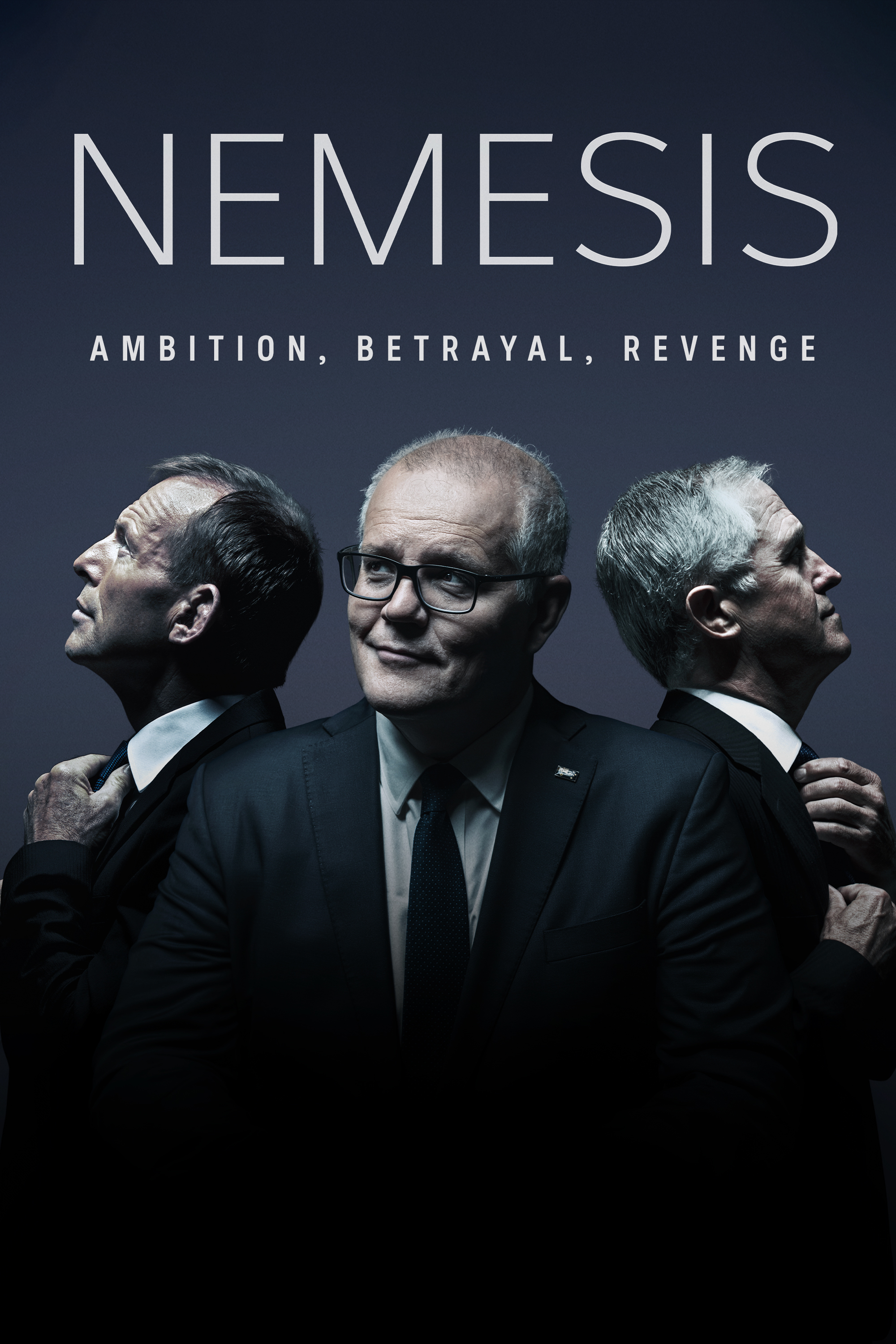 Tony Abbott, Scott Morrison and Malcom Turnbull featured on promotional poster for Nemesis