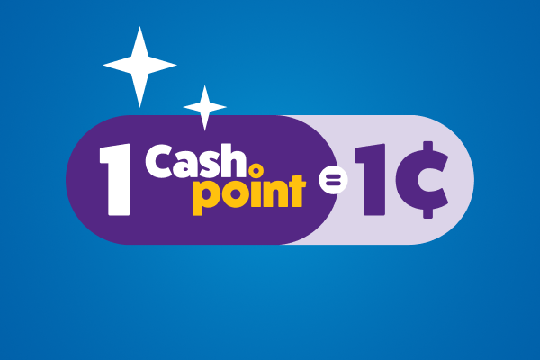 1 Cashpoint equals 1 cent