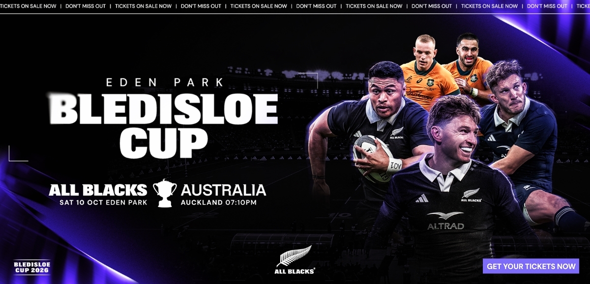Bledisloe Cup 10 Oct All Blacks v Australia - Get your tickets