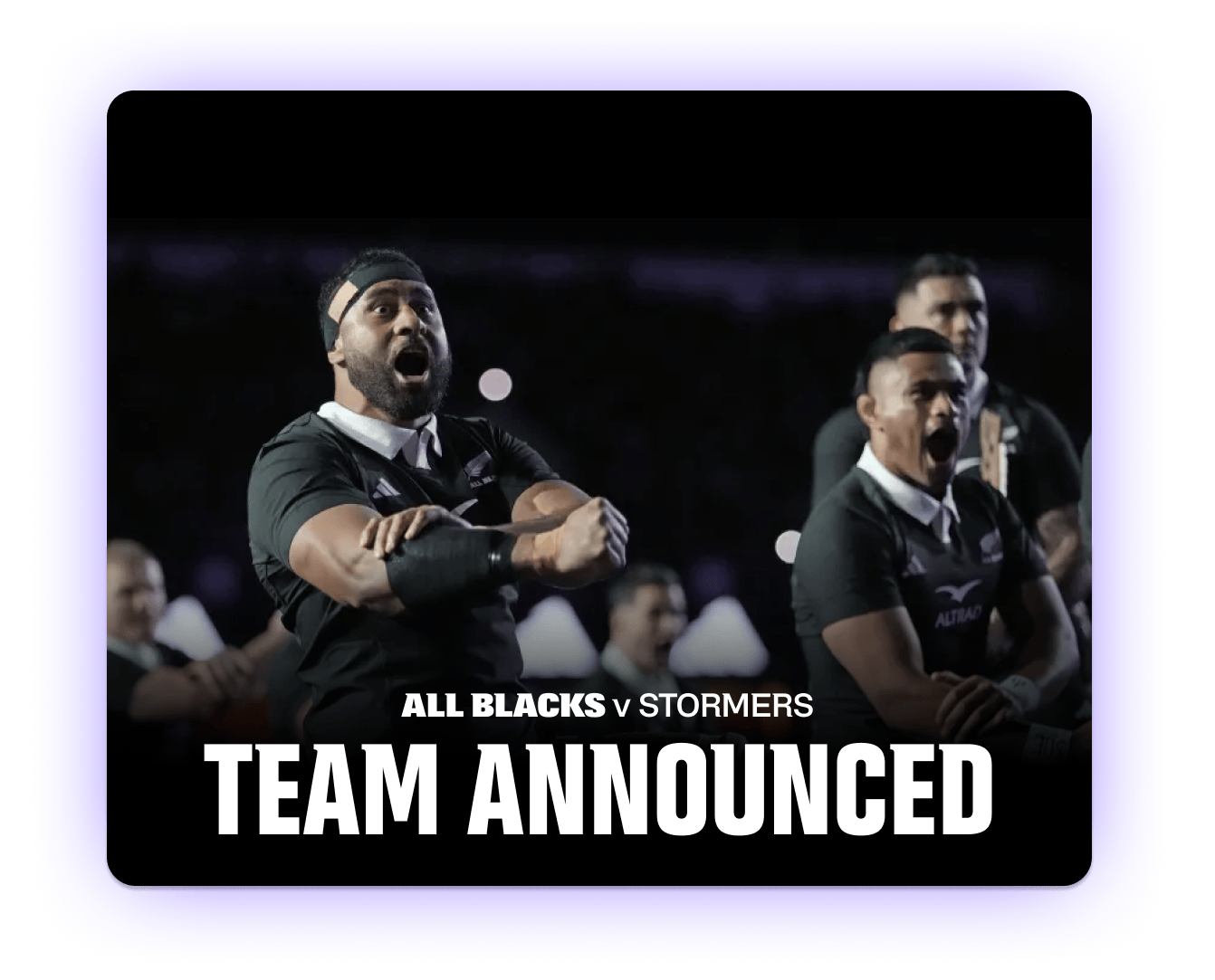 All Blacks v Stormers Team Announced