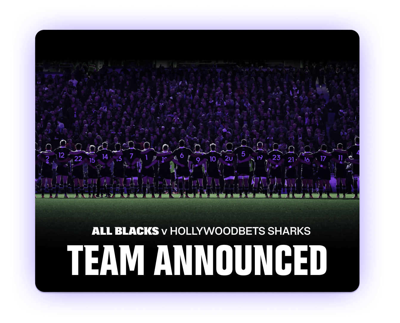All Blacks Team Announced