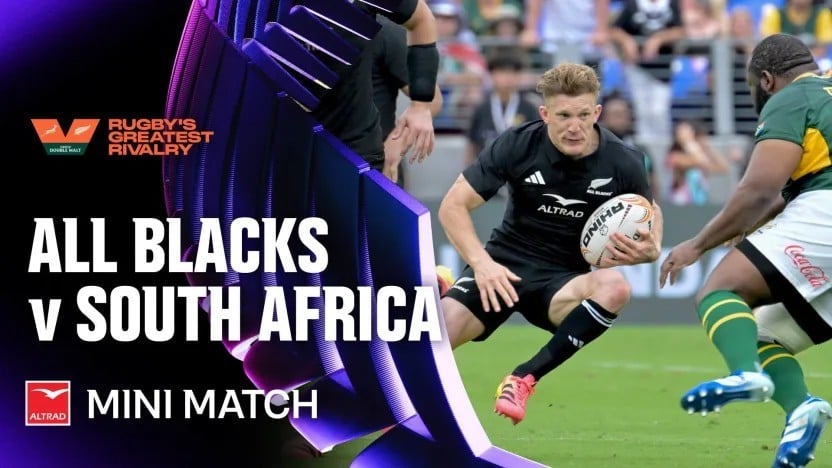 All Blacks players in a mini match highlight package from Baltimore