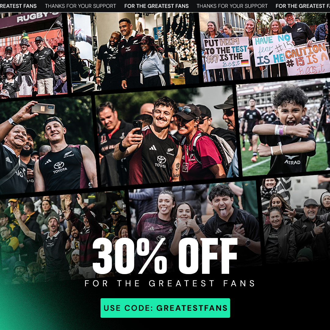 All Blacks collection 30% off