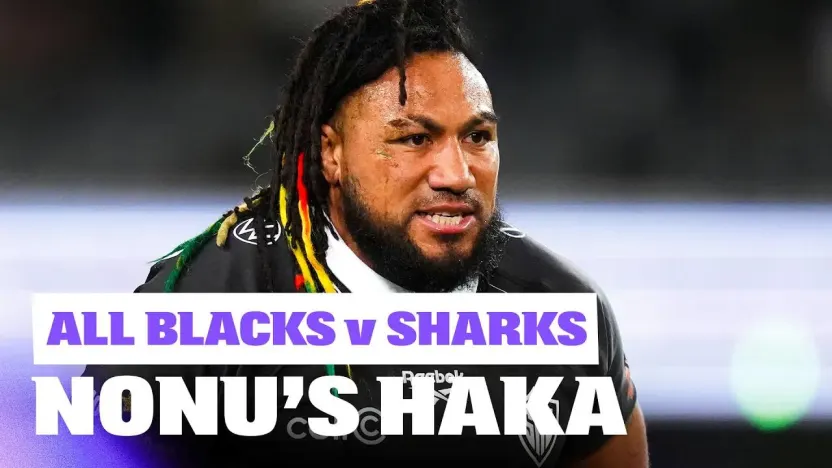 Ma’a Nonu responding to the All Blacks’ haka
